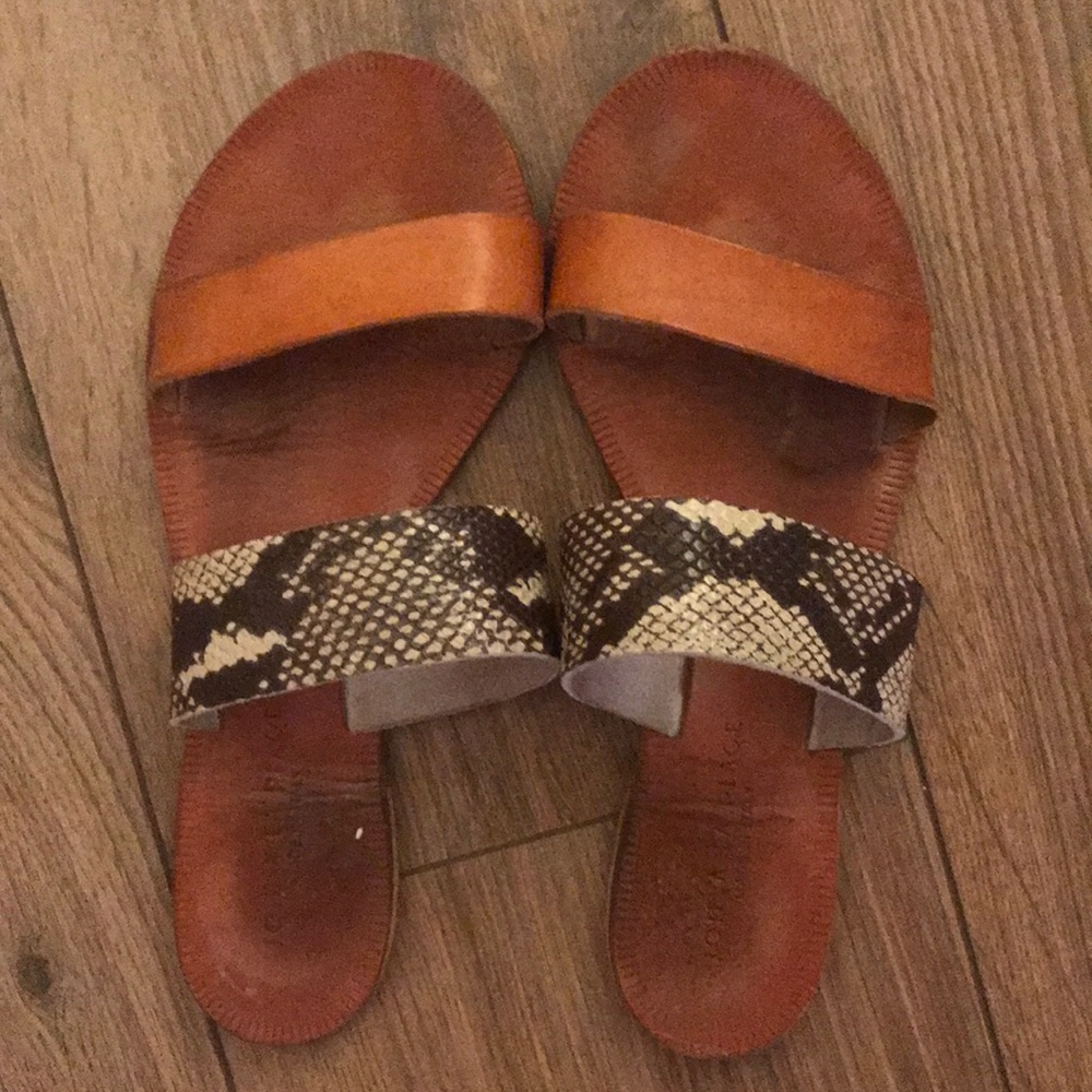 Joie a la Plage Sable leather slide sandals
